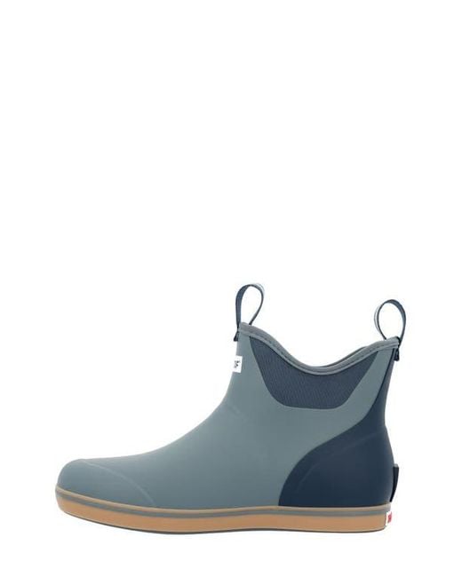 XtraTuf Blue 6-Inch Ankle Deck Boot for men