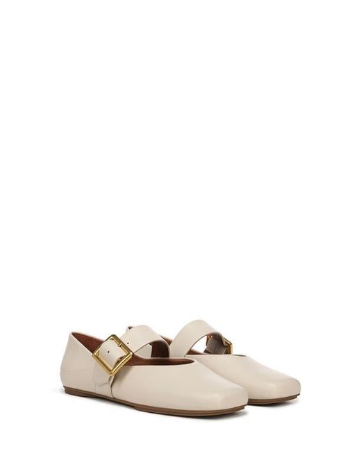 Franco Sarto Natural Oakes Square Toe Flat