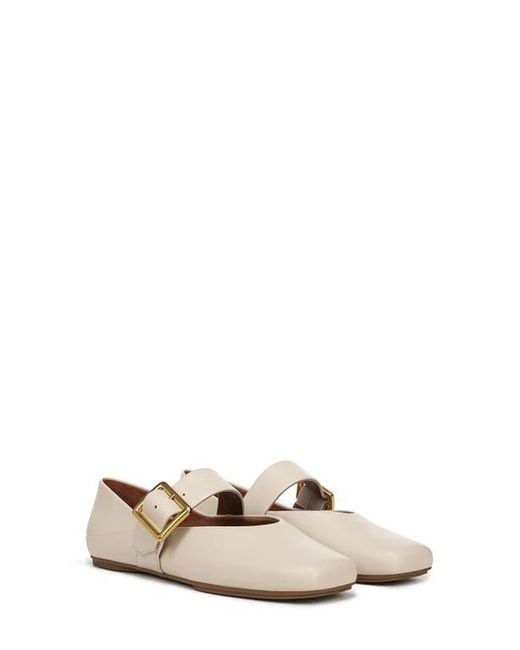 Franco Sarto Natural Oakes Square Toe Flat