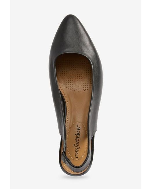 Comfortview Black The Mea Slingback