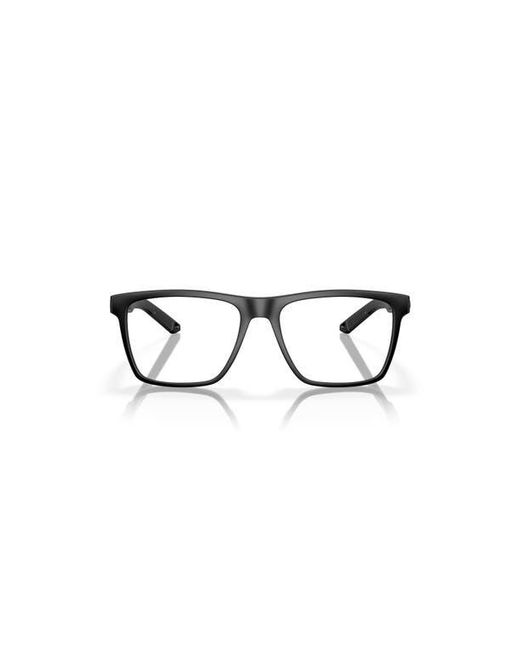 Costa Black 56Mm Rectangle Optical Glasses for men