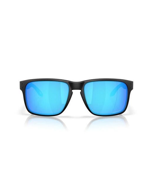 Oakley Blue 61Mm Rectangular Sunglasses for men