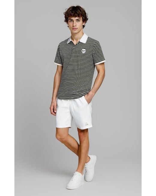 D.RT Black Stripe Polo for men