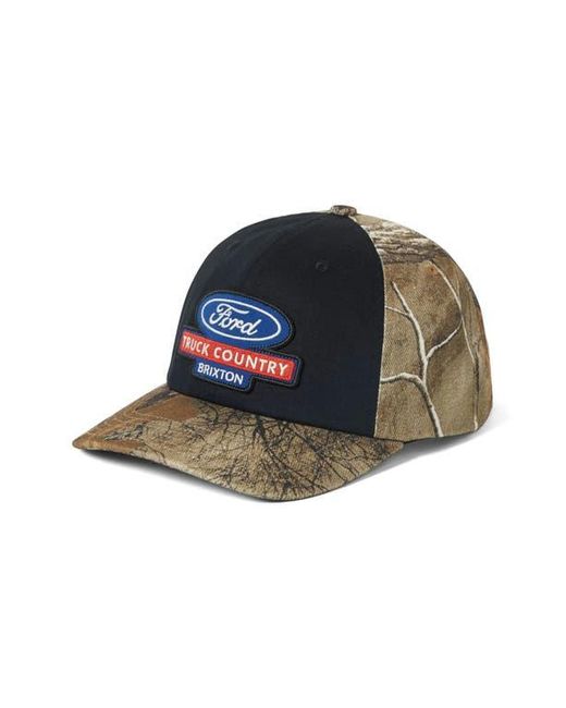 Brixton Black Ford Truck Country Mp Snapback Trucker Hat for men