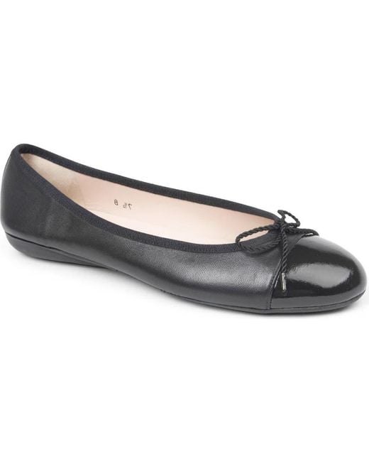 Paul Mayer Gray Best Cap Toe Ballet Flat
