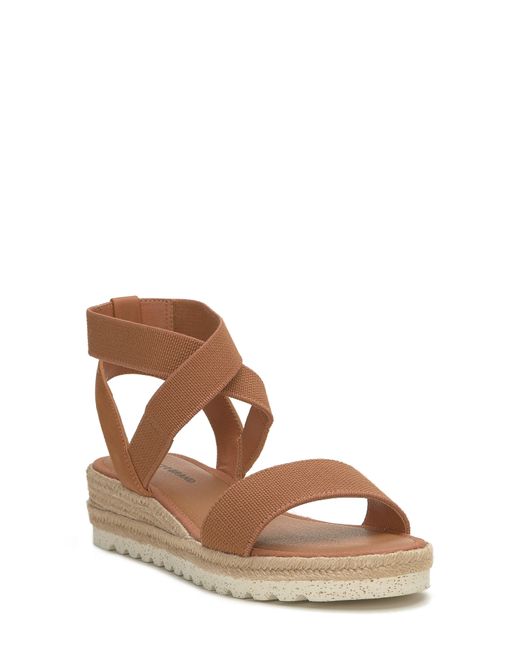 Lucky Brand Brown Thimba Ankle Wrap Espadrille Sandal