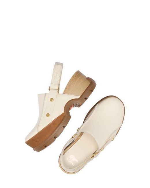 Sorel White Roam'N Rbr Clog