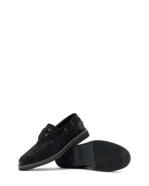 John Varvatos Black Varick Deck Shoe for men
