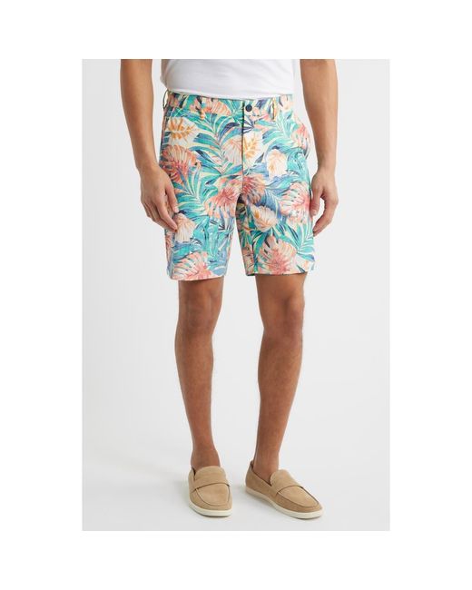 Tommy Bahama Blue Chip Shot Positano Palms Stretch Ripstop Shorts for men