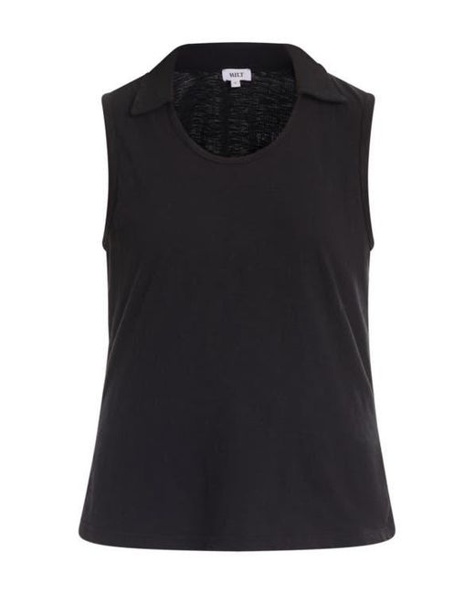 Wilt Black Polo Shell Top