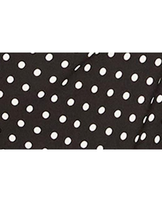 City Chic Black Gina Spot Off The Shoulder Midi Dress