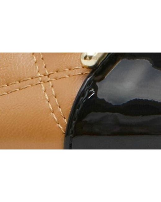 Anne Klein Black Luci Cap Toe Ballet Flat