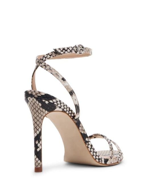 Steve Madden Metallic Ankle Strap Stiletto Sandal