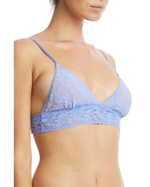 Hanky Panky Signature Lace Padded Bralette in Blue