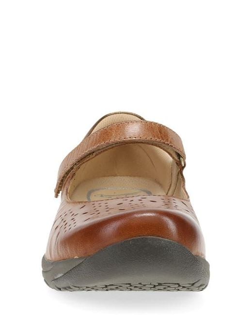 Dansko White Stacy Mary Jane Flat