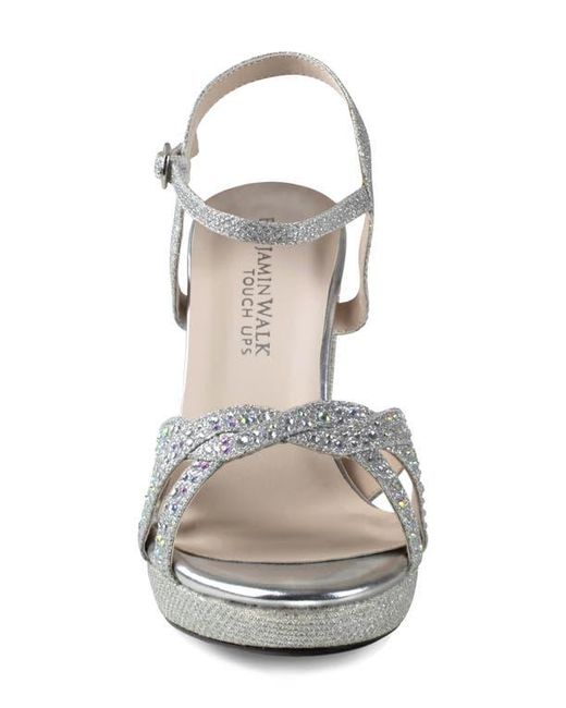 Touch Ups White Ava Ankle Strap Sandal