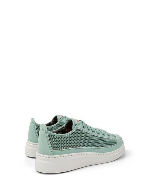 Camper Green Runner Up Perforated Platform Sneaker