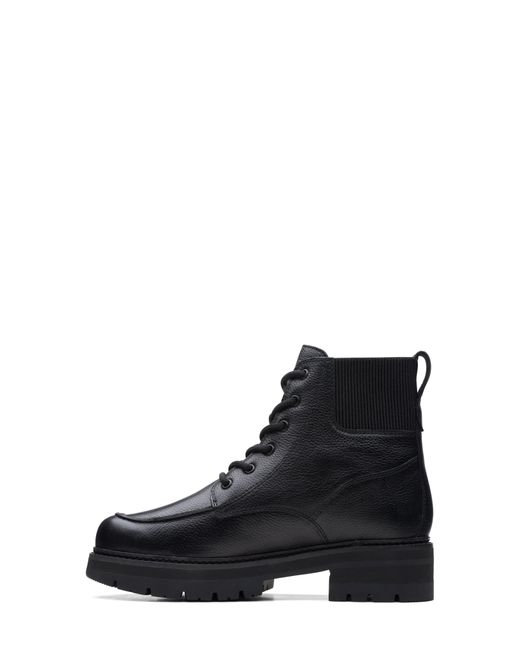 Clarks Clarks(r) Orianna Mid Lace-up Combat Boot in Black | Lyst