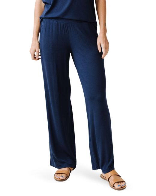 Cozy Earth Rib Pajama Pants in Blue | Lyst
