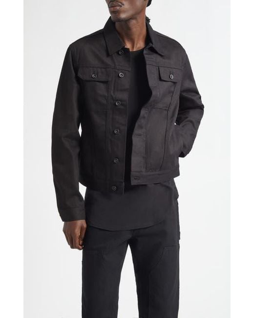JKEEFER Black Jacob Taped Type 3 Trucker Jacket for men