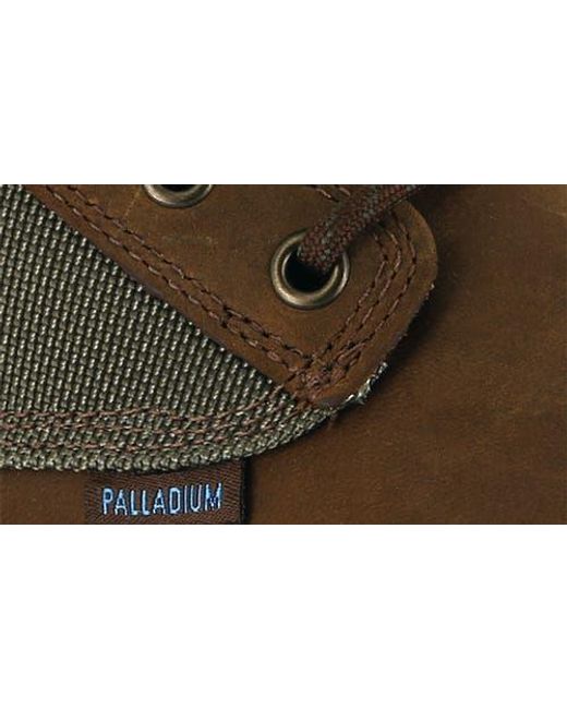 Palladium Brown Pampa Waterproof Mixed Media Boot for men