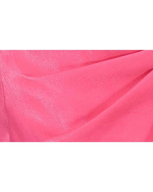 Alex Evenings Pink Shawl Collar Wrap Top