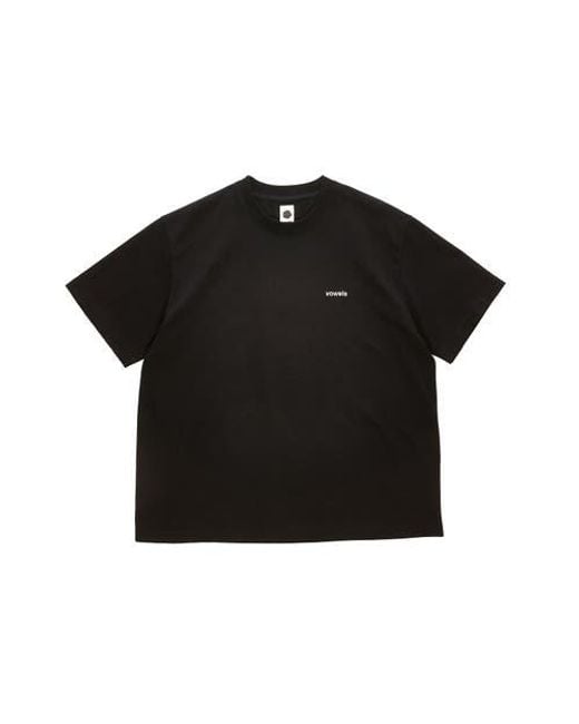 vowels Black Classic Tee for men