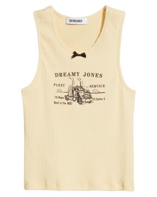 Daydreamer Blue Dreamy Jones Cotton Graphic Tank