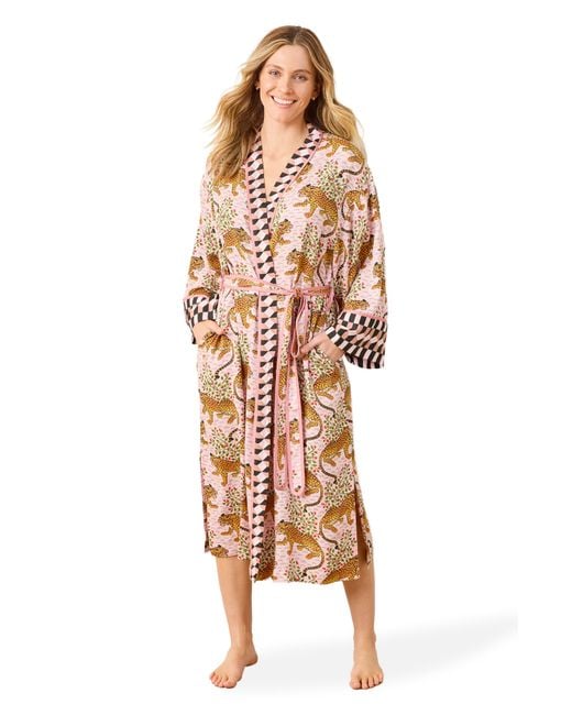 Printfresh Pink Eco Satin Robe