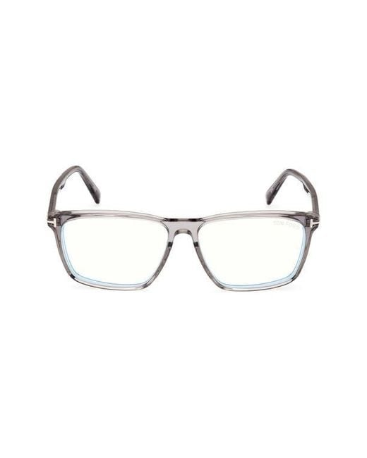 Tom Ford Multicolor 56Mm Square Light Blocking Glasses for men