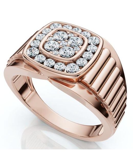 Bliss Diamond Metallic 1/2Ct Everett Diamond Wedding Ring 10K Anniversary Band Lab Grown for men