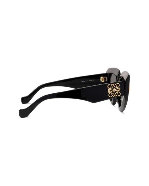 Loewe Black Anagram 51Mm Geometric Sunglasses