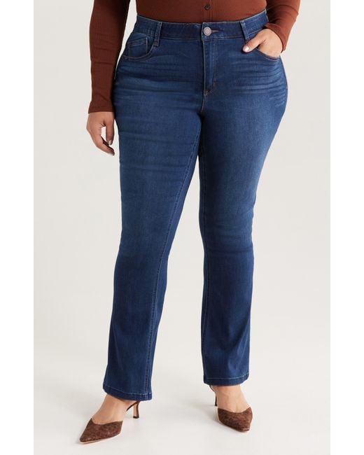 Wit & Wisdom Blue Brittany Baby Bootcut Jeans (Nordstrom Exclusive)