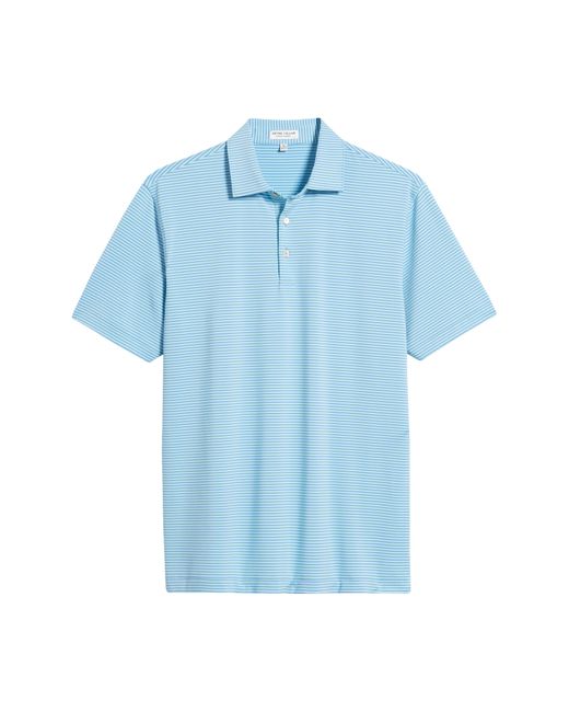 Peter Millar Blue Hales Performance Jersey Polo for men