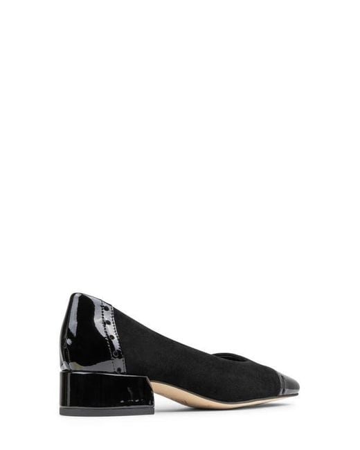 Donald J Pliner Black Cap Toe Pump