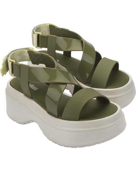 Melissa Green Stand Platform Sandal