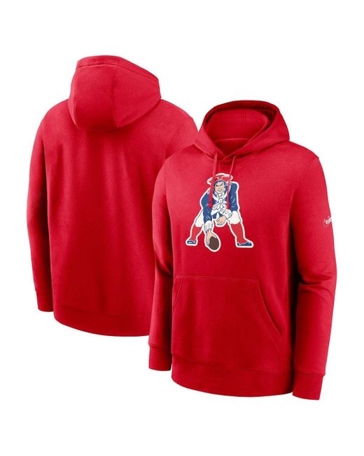 Men's Buffalo Bills Nike Red Sideline Local Performance Pullover Hoodie