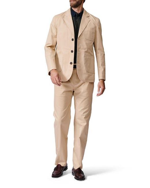 aubi Natural Mareham Patch Pocket Blazer for men
