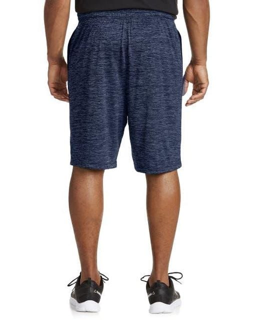 Reebok Blue Performance Tech Heather Shorts for men