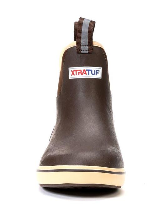 XtraTuf Brown 6-Inch Ankle Deck Boot for men