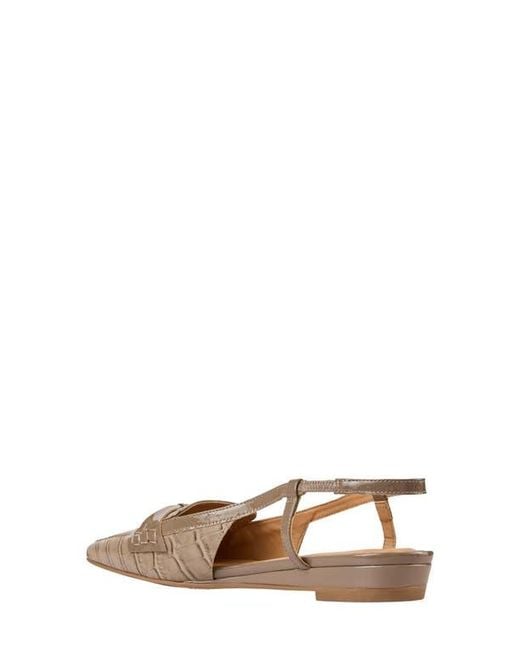 Andre Assous Natural Blake Slingback Wedge