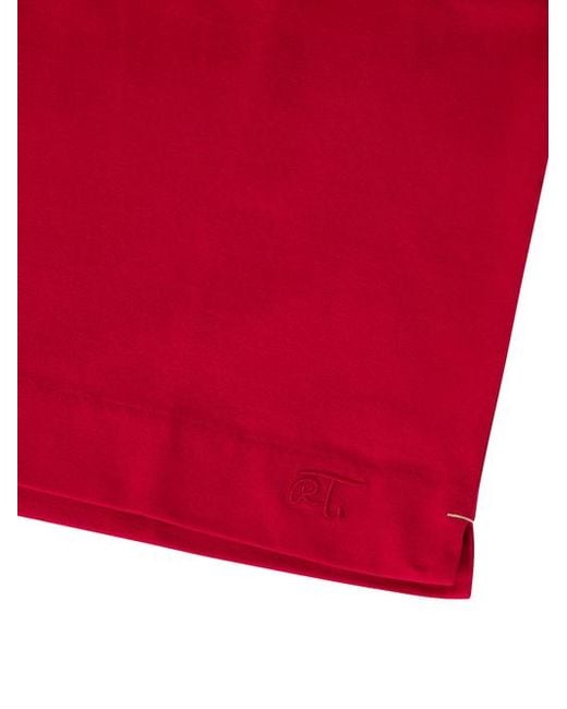 Robert Talbott Red Stretch Jersey Dean Tee for men