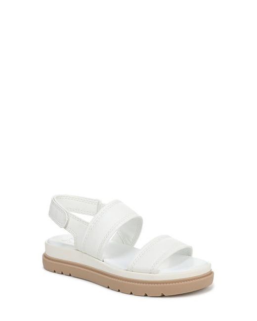 Naturalizer White Attract Slingback Platform Sandal