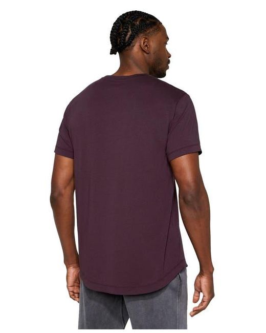 Fabletics Purple The 24-7 Tee Curved Hem for men