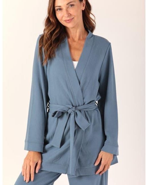 Softflex Blue Cloud Fleece Robe