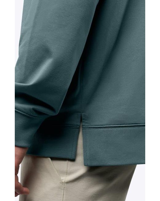 Cuts Blue Hyperloop Split Hem Sweatshirt for men
