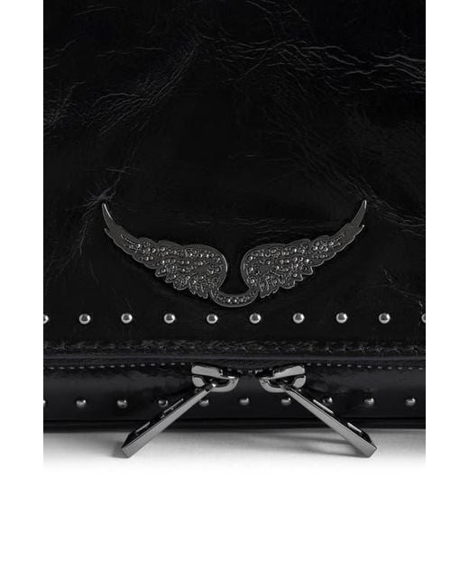 Zadig & Voltaire Black Rock Leather Crossbody Bag