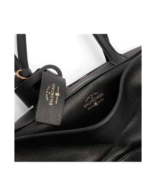 Balenciaga Black Small Bowling Leather Satchel