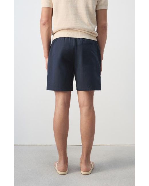 Mango Blue Drawstring Shorts for men