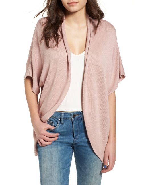 Leith Dolman Sleeve Cardigan in Pink Lyst